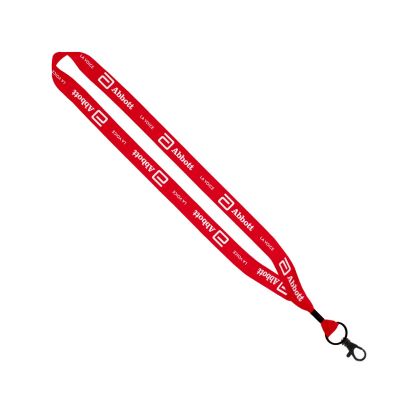 3/4" Dye-Sublimated Lanyard with Metal Crimp & Lobster Claw